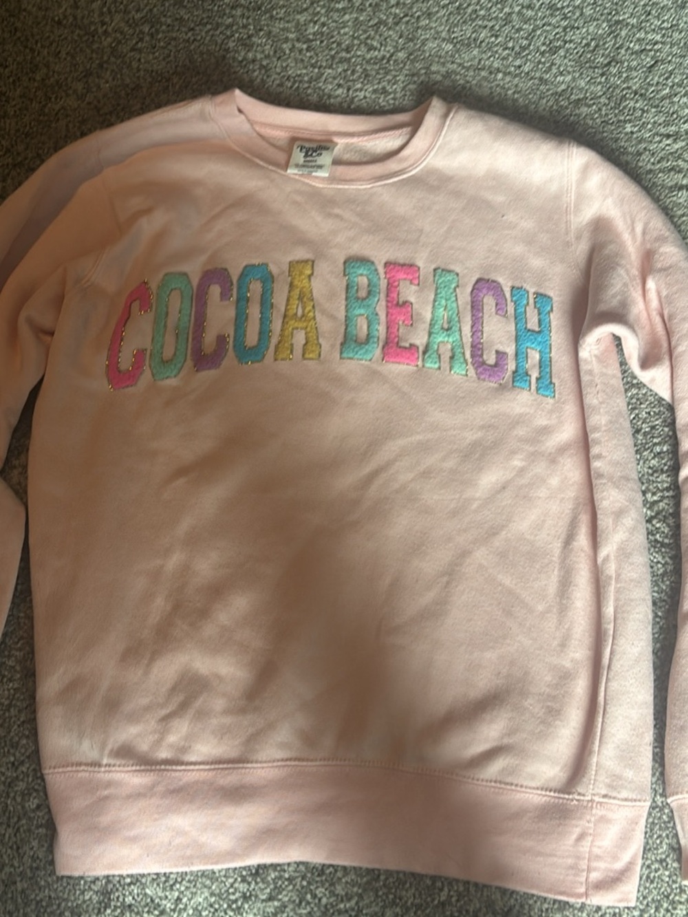 Cocoa Beach Pastel Pink Crewneck Sweater